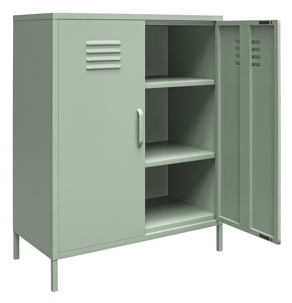 Zeleni metalni ormarić 40x102x80 cm Mission District – Støraa
