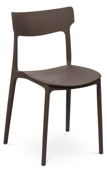 Smeđa plastična vrtna stolica Biá – Bonami Essentials
