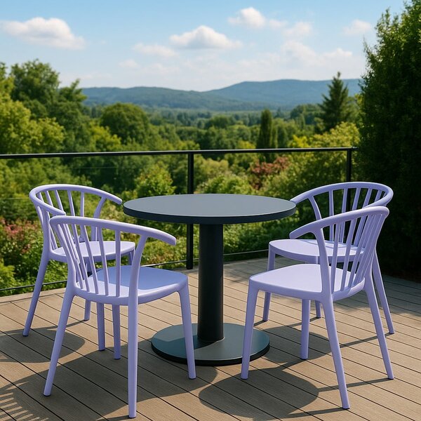 Plastična vrtna stolica u boji lavande Capri – Bonami Essentials