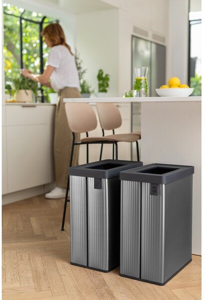 Siva kanta za smeće za odvojeni otpad od reciklirane plastike 54 l Verto Recycle – Curver