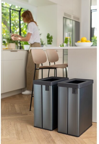 Siva kanta za smeće za odvojeni otpad od reciklirane plastike 54 l Verto Recycle – Curver