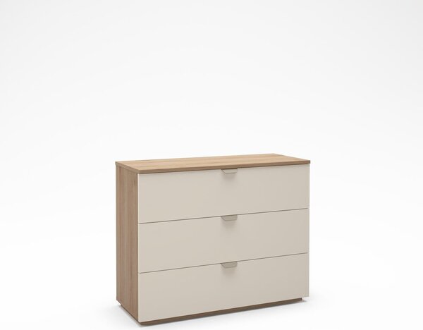 Krem/u prirodnoj boji komoda u dekoru hrasta 100x80x40 cm Dennis – Marckeric