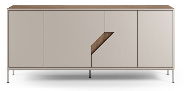 Krem/u prirodnoj boji komoda u dekoru hrasta 180x80x40 cm Lilou – Marckeric