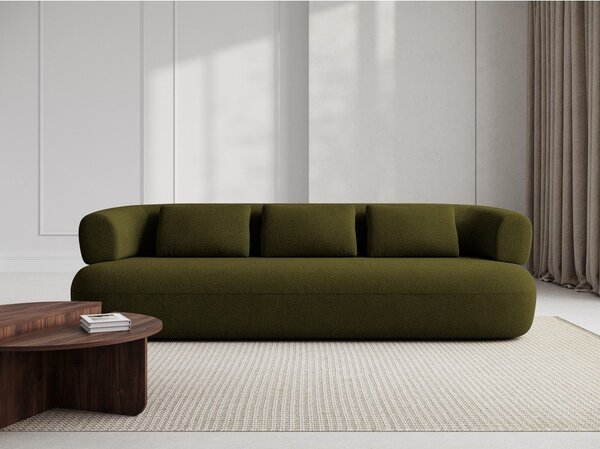 Zelena sofa od bouclé tkanine 226 cm Jenny – Micadoni Home