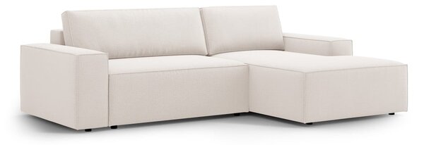 Bež sklopiva kutna garnitura (s desnim kutom) Jodie – Micadoni Home