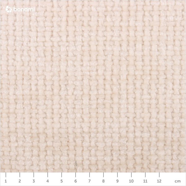 Krem tapecirani bračni krevet s prostorom za odlaganje s podnicom 160x200 cm Bellis – Micadoni Home