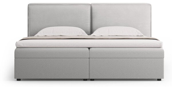 Svijetlo sivi boxspring krevet s prostorom za odlaganje 180x200 cm Arendal – Cosmopolitan Design