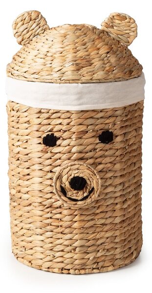 Dječja kutija za pohranu od vodenog zumbula u prirodnoj boji ø 30x56 cm Bear – Compactor