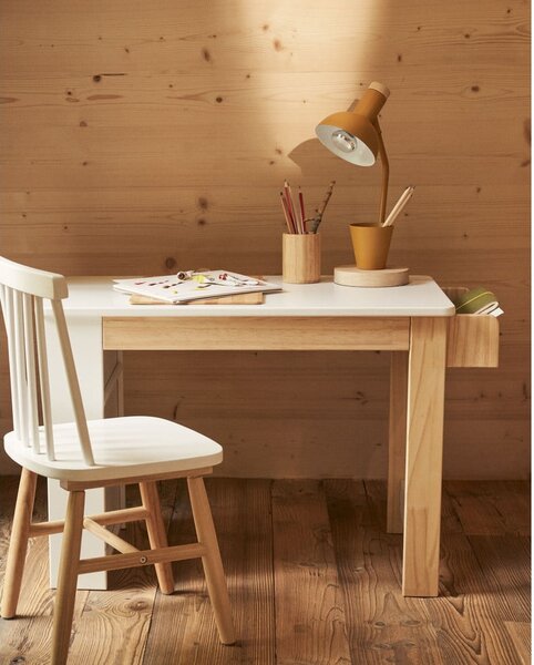 Dječji radni stol s bijelom pločom stola 40x77 cm Serwa – Kave Home