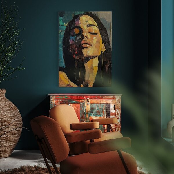 Slika s ručno oslikanim elementima 70x100 cm Vivian – Styler