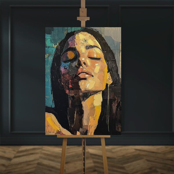 Slika s ručno oslikanim elementima 70x100 cm Vivian – Styler