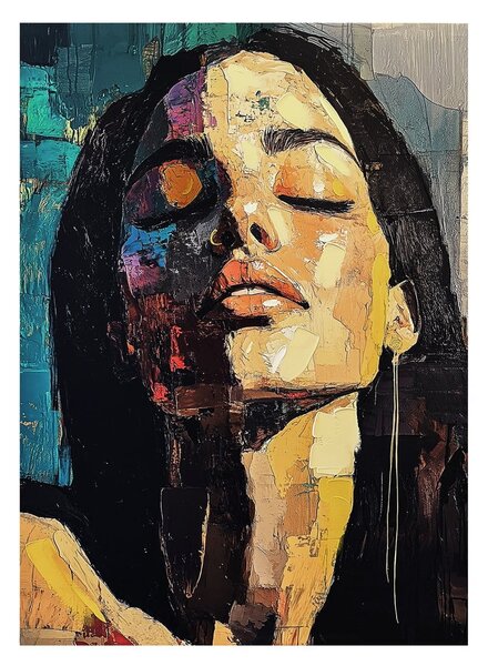 Slika s ručno oslikanim elementima 70x100 cm Vivian – Styler