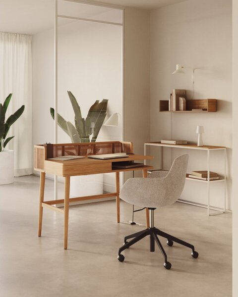 Radni stol u dekoru jasena 62x105 cm Araxi – Kave Home
