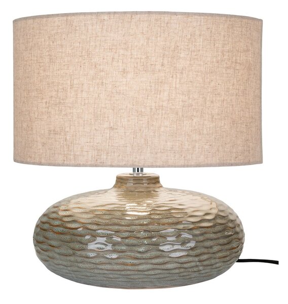 Kaki zelena stolna lampa keramička s tekstilnim sjenilom (visina 44 cm) Oldham – House Nordic