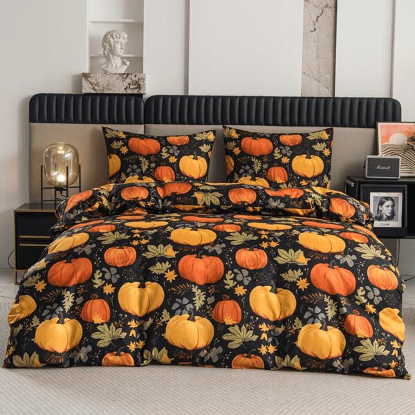 Posteljina od mikrovlakana ORANGE PUMPKINS šarena Dimenzije posteljine: 70 x 90 cm | 140 x 200 cm