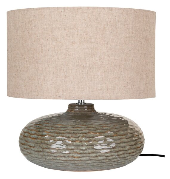 Black Friday - Kaki zelena stolna lampa keramička s tekstilnim sjenilom (visina 44 cm) Oldham – House Nordic