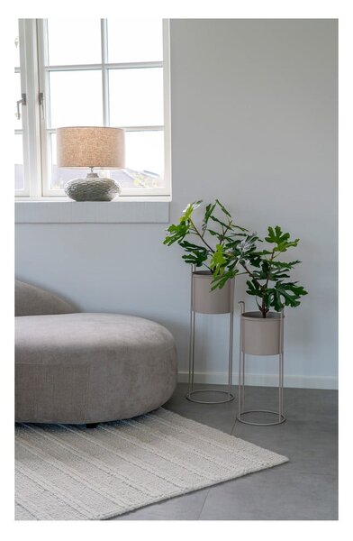 Kaki zelena stolna lampa keramička s tekstilnim sjenilom (visina 44 cm) Oldham – House Nordic