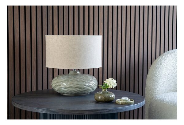 Kaki zelena stolna lampa keramička s tekstilnim sjenilom (visina 44 cm) Oldham – House Nordic