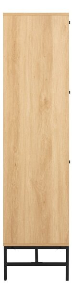 Preklopni ormarić za cipele u dekoru hrasta u prirodnoj boji 99x140x35 cm Albany – Actona