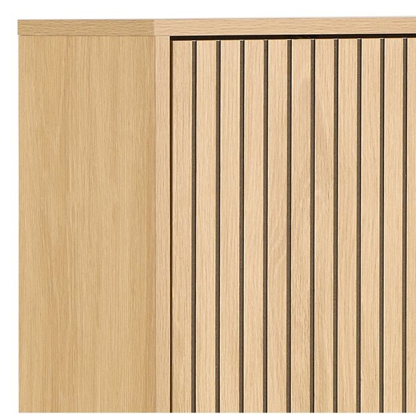 Preklopni ormarić za cipele u dekoru hrasta u prirodnoj boji 72x140x25 cm Albany – Actona