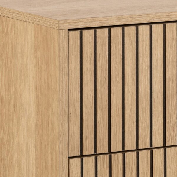 Komoda u dekoru hrasta u prirodnoj boji 81x80x40 cm Albany – Actona