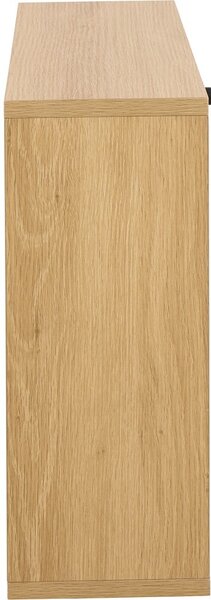 Preklopni ormarić za cipele u dekoru hrasta u prirodnoj boji 72x43x17 cm Albany – Actona