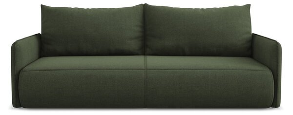 Zelena sklopiva/s prostorom za odlaganje sofa 216 cm Nanea – Makamii