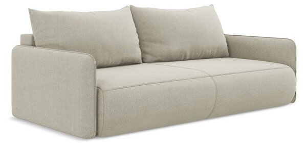 Krem sklopiva/s prostorom za odlaganje sofa 216 cm Nanea – Makamii