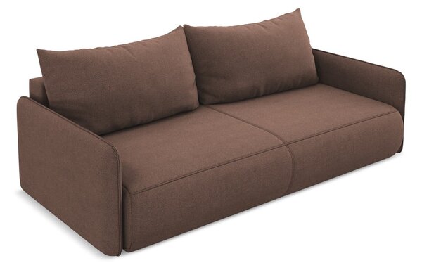 Ružičasta sklopiva/s prostorom za odlaganje sofa 216 cm Nanea – Makamii