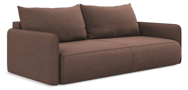 Ružičasta sklopiva/s prostorom za odlaganje sofa 216 cm Nanea – Makamii