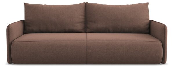 Ružičasta sklopiva/s prostorom za odlaganje sofa 216 cm Nanea – Makamii