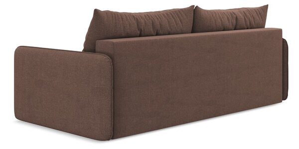 Ružičasta sklopiva/s prostorom za odlaganje sofa 216 cm Nanea – Makamii