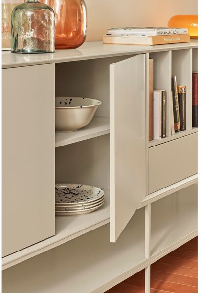 Crna komoda 220x98x45 cm Platt – Teulat