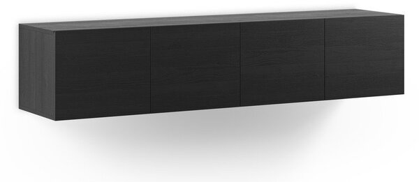 Crna TV komoda 180x38x35 cm Daroca – Marckeric