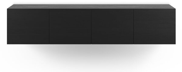 Crna TV komoda 180x38x35 cm Daroca – Marckeric