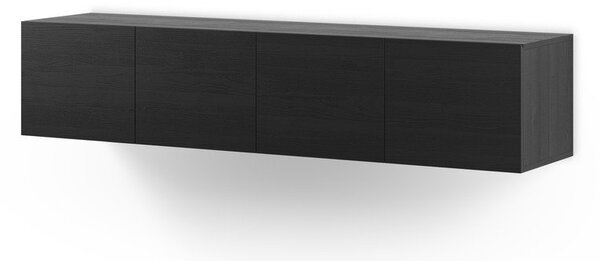 Crna TV komoda 180x38x35 cm Daroca – Marckeric