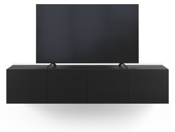 Crna TV komoda 180x38x35 cm Daroca – Marckeric