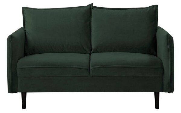 Tamno zelena baršunasta sofa 138 cm Juli – Ropez