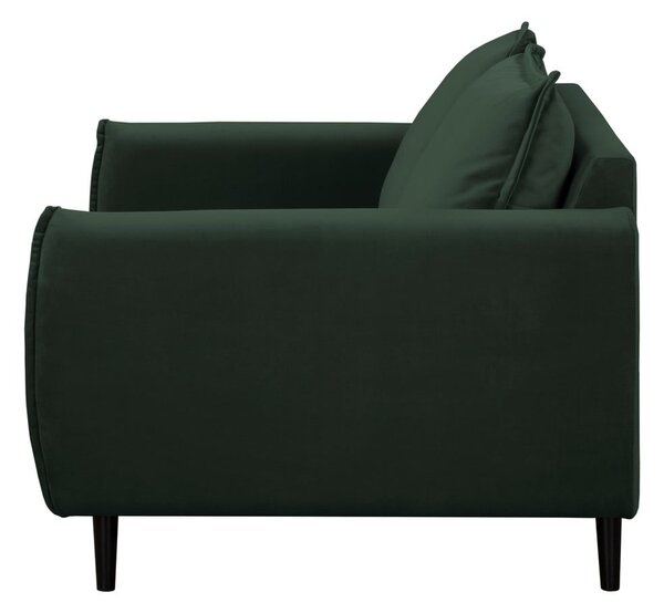 Tamno zelena baršunasta sofa 138 cm Juli – Ropez