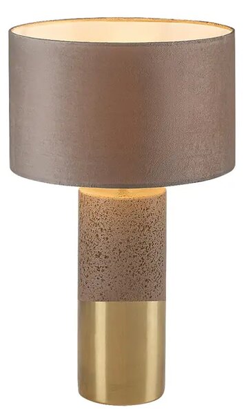 Yelda STOLNA SVJETILJKA E27 1x MAX 40W/BRAUN/ ZLATNA/IP20 RA74219