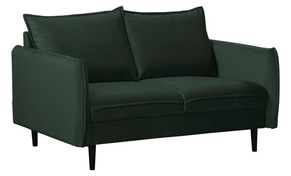 Tamno zelena baršunasta sofa 138 cm Juli – Ropez