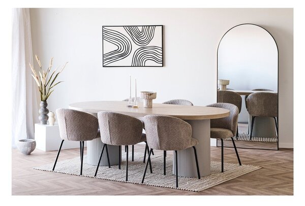 Blagovaonski stol s pločom stola u dekoru jasena 100x220 cm Solva – House Nordic