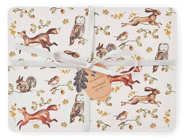 Pluteni podmetač 4 kom 21x29 cm Forest Fable – Cooksmart ®