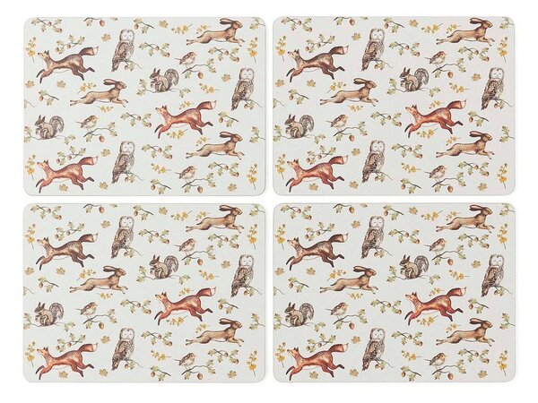 Pluteni podmetač 4 kom 21x29 cm Forest Fable – Cooksmart ®