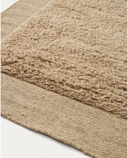 Bež ručno rađen vunen tepih 200x300 cm Marely – Kave Home