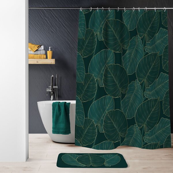 Tuš zavjesa 180x200 cm Jade – douceur d'intérieur