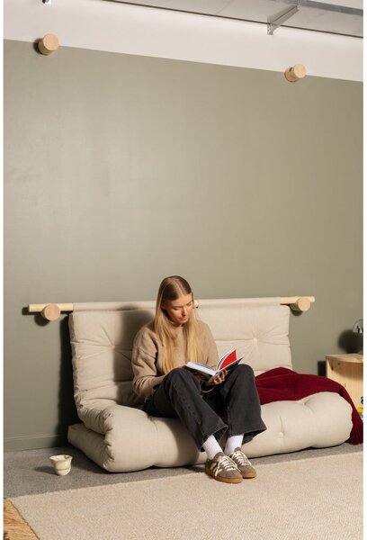 Tamno zelena sklopiva sofa od samta 135 cm Hooked – Karup Design