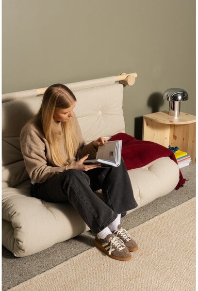 Tamno zelena sklopiva sofa od samta 135 cm Hooked – Karup Design