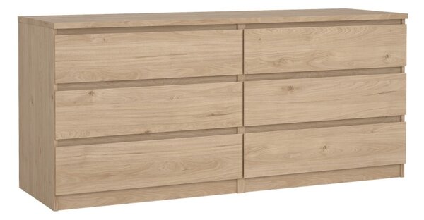 Komoda u dekoru hrasta u prirodnoj boji 154x70x50 cm Naia – Tvilum
