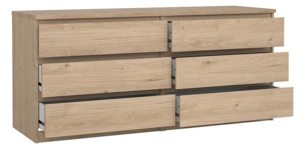 Komoda u dekoru hrasta u prirodnoj boji 154x70x50 cm Naia – Tvilum